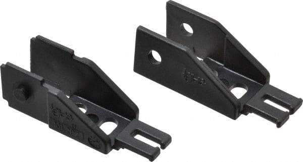 Igus - 1.02 Inch Outside Width x 0.94 Inch Outside Height, Cable and Hose Carrier Steel Zipper Mounting Bracket Set - 1-1/2 Inch Bend Radius, 0.59 Inch Inside Width x 0.67 Inch Inside Height - Makers Industrial Supply