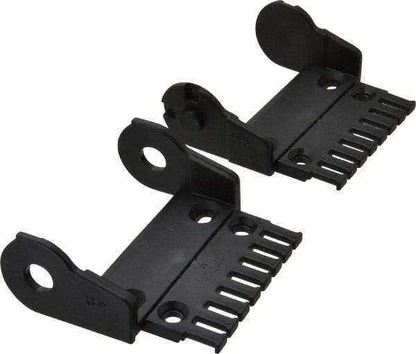 Igus - 3.36 Inch Outside Width x 1.38 Inch Outside Height, Cable and Hose Carrier Plastic Open Mounting Bracket Set - 2.17 Inch Bend Radius, 3.03 Inch Inside Width x 0.98 Inch Inside Height - Makers Industrial Supply