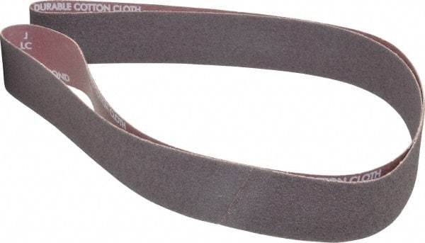 Norton - 2" Wide x 72" OAL, 36 Grit, Aluminum Oxide Abrasive Belt - Aluminum Oxide, Very Coarse, Coated, X Weighted Cloth Backing, Series R228 - Makers Industrial Supply