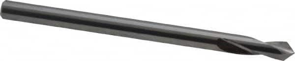 Magafor - 3mm Body Diam, 90°, 1-3/4" OAL, Solid Carbide Spotting Drill - Makers Industrial Supply