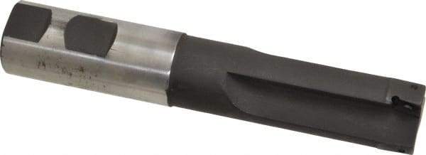 Cutting Tool Technologies - 1" Cut Diam, 0.38" Max Depth of Cut, 1" Shank Diam, 5.51" OAL, Indexable Square Shoulder End Mill - APKT 1003... Inserts, Weldon Shank, 90° Lead Angle - Makers Industrial Supply