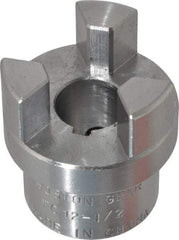 Boston Gear - 1/2" Max Bore Diam, FC12 Coupling Size, Flexible Half Coupling - 1-1/4" OD, 2.32" OAL, Steel - Makers Industrial Supply