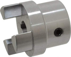 Boston Gear - 1/2" Max Bore Diam, FC15 Coupling Size, Flexible Half Coupling - 1-1/2" OD, 2.76" OAL, Steel - Makers Industrial Supply