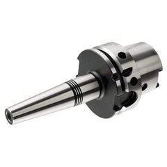 Iscar - 3/16" Hole Diam, HSK63A Taper Shank Shrink Fit Tool Holder & Adapter - 3.024" Projection, 0.39" Nose Diam, 0.83" Clamping Depth, 25,000 RPM, Through Coolant - Exact Industrial Supply