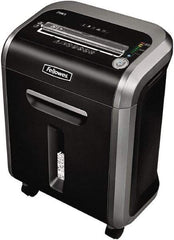 FELLOWES - 5/32 x 1-1/2" Strip, Cross Cut Manual Shredder - 10-7/16" Long x 15-3/8" Wide x 21" High, Level 4 Security, 6 Gal Wastebasket - Makers Industrial Supply