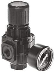 Norgren - 1/4 NPT, 300 Max Supply Pressure, Zinc Compact Regulator, Pressure Gauge Not Included - Makers Industrial Supply