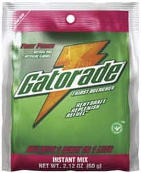 Gatorade - 2.12 oz Pack Fruit Punch Activity Drink - Powdered, Yields 1 Qt - Makers Industrial Supply