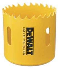 DeWALT - 3-3/8" Diam, 1-7/8" Cutting Depth, Hole Saw - Bi-Metal Saw, Toothed Edge - Makers Industrial Supply