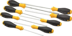 Wiha - 8 Piece Screw Holding Ball End Hex Screwdriver Set - Bit Sizes: Hex Inch 1/8, 9/64, 5/32, 3/16, 7/32, 1/4, 5/16 & 3/8 - Makers Industrial Supply