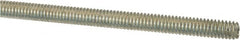 Value Collection - #8-32 UNC (Coarse), 2' Long, Low Carbon Steel Threaded Rod - Zinc-Plated Finish, Right Hand Thread - Makers Industrial Supply