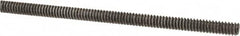 Value Collection - #6-32 UNC (Coarse), 2' Long, Low Carbon Steel Threaded Rod - Oil Finish Finish, Right Hand Thread - Makers Industrial Supply