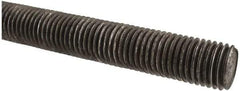 Made in USA - 7/8-9 UNC (Coarse), 2' Long, Low Carbon Steel Threaded Rod - Oil Finish Finish, Right Hand Thread - Makers Industrial Supply