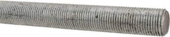 Made in USA - 5/8-18 UNF (Fine), 2' Long, Low Carbon Steel Threaded Rod - Zinc-Plated Finish, Right Hand Thread - Makers Industrial Supply