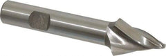 Made in USA - 20° Taper Angle per Side, 1/8" Small End Diam, 1" LOC, High Speed Steel 4 Flute Tapered Ball End Mill - 3" OAL, 1/2" Shank Diam - Makers Industrial Supply