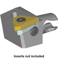 Kennametal - Insert Style LT 16ER, 20mm Head Length, Right Hand Cut, External Modular Threading Cutting Unit Head - System Size KM12, 8mm Center to Cutting Edge, Series LT Threading - Makers Industrial Supply