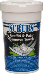 Scrubs - Center Pull Bucket/Canister of Wipes Graffiti/Vandal Mark Remover - Makers Industrial Supply