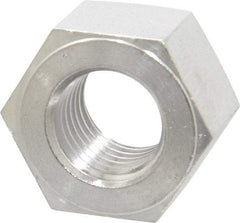 Value Collection - 1-8 UNC Stainless Steel Right Hand Heavy Hex Nut - 1-5/8" Across Flats, 63/64" High, Uncoated - Makers Industrial Supply