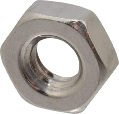 Value Collection - 1/4-20 UNC Stainless Steel Right Hand Hex Jam Nut - 7/16" Across Flats, 5/32" High, Uncoated - Makers Industrial Supply