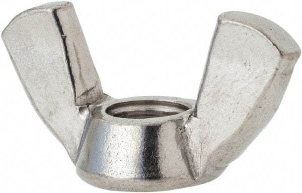 Value Collection - 5/16-18 UNC, Stainless Steel Standard Wing Nut - Grade 316, 1-1/4" Wing Span, 0.66" Wing Span - Makers Industrial Supply