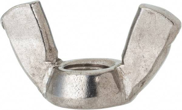 Value Collection - 1/2-13 UNC, Stainless Steel Standard Wing Nut - Grade 316, 1.94" Wing Span, 1" Wing Span - Makers Industrial Supply