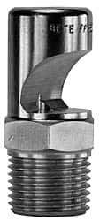 Bete Fog Nozzle - 1/8" Pipe, 145° Spray Angle, Grade 303 Stainless Steel, Extra Wide Fan Nozzle - Male Connection, 1.58 Gal per min at 100 psi, 0.073" Orifice Diam - Makers Industrial Supply