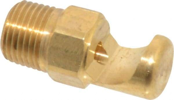 Bete Fog Nozzle - 1/8" Pipe, 145° Spray Angle, Brass, Extra Wide Fan Nozzle - Male Connection, 4.74 Gal per min at 100 psi, 0.129" Orifice Diam - Makers Industrial Supply