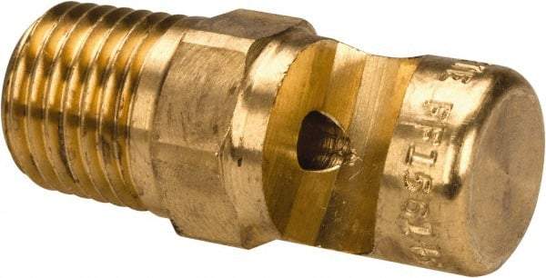 Bete Fog Nozzle - 1/4" Pipe, 145° Spray Angle, Brass, Extra Wide Fan Nozzle - Male Connection, 6.96 Gal per min at 100 psi, 5/32" Orifice Diam - Makers Industrial Supply