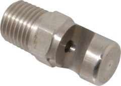 Bete Fog Nozzle - 1/4" Pipe, 145° Spray Angle, Grade 303 Stainless Steel, Extra Wide Fan Nozzle - Male Connection, 6.96 Gal per min at 100 psi, 5/32" Orifice Diam - Makers Industrial Supply