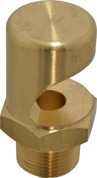 Bete Fog Nozzle - 3/4" Pipe, 145° Spray Angle, Brass, Extra Wide Fan Nozzle - Male Connection, 75.9 Gal per min at 100 psi, 1/2" Orifice Diam - Makers Industrial Supply