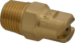 Bete Fog Nozzle - 1/8" Pipe, 30° Spray Angle, Brass, Standard Fan Nozzle - Male Connection, 0.79 Gal per min at 100 psi, 0.057" Orifice Diam - Makers Industrial Supply