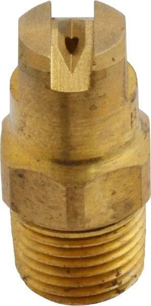 Bete Fog Nozzle - 1/8" Pipe, 65° Spray Angle, Brass, Standard Fan Nozzle - Male Connection, 0.79 Gal per min at 100 psi, 0.057" Orifice Diam - Makers Industrial Supply