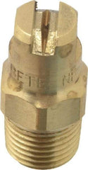 Bete Fog Nozzle - 1/8" Pipe, 90° Spray Angle, Brass, Standard Fan Nozzle - Male Connection, 0.79 Gal per min at 100 psi, 0.057" Orifice Diam - Makers Industrial Supply