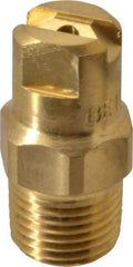 Bete Fog Nozzle - 1/8" Pipe, 30° Spray Angle, Brass, Standard Fan Nozzle - Male Connection, 1.26 Gal per min at 100 psi, 0.072" Orifice Diam - Makers Industrial Supply