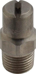 Bete Fog Nozzle - 1/8" Pipe, 65° Spray Angle, Grade 303 Stainless Steel, Standard Fan Nozzle - Male Connection, 1.58 Gal per min at 100 psi, 0.08" Orifice Diam - Makers Industrial Supply