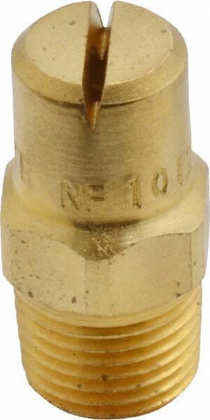 Bete Fog Nozzle - 1/8" Pipe, 120° Spray Angle, Brass, Standard Fan Nozzle - Male Connection, 1.58 Gal per min at 100 psi, 0.08" Orifice Diam - Makers Industrial Supply