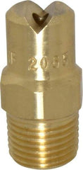 Bete Fog Nozzle - 1/8" Pipe, 65° Spray Angle, Brass, Standard Fan Nozzle - Male Connection, 3.16 Gal per min at 100 psi, 0.109" Orifice Diam - Makers Industrial Supply