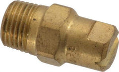 Bete Fog Nozzle - 1/8" Pipe, 90° Spray Angle, Brass, Standard Fan Nozzle - Male Connection, 3.16 Gal per min at 100 psi, 0.109" Orifice Diam - Makers Industrial Supply