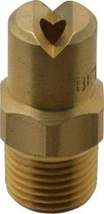 Bete Fog Nozzle - 1/8" Pipe, 65° Spray Angle, Brass, Standard Fan Nozzle - Male Connection, 4.74 Gal per min at 100 psi, 0.141" Orifice Diam - Makers Industrial Supply