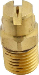 Bete Fog Nozzle - 1/4" Pipe, 90° Spray Angle, Brass, Standard Fan Nozzle - Male Connection, 0.79 Gal per min at 100 psi, 0.057" Orifice Diam - Makers Industrial Supply