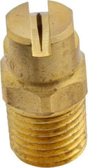 Bete Fog Nozzle - 1/4" Pipe, 120° Spray Angle, Brass, Standard Fan Nozzle - Male Connection, 0.79 Gal per min at 100 psi, 0.057" Orifice Diam - Makers Industrial Supply