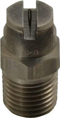 Bete Fog Nozzle - 1/4" Pipe, 120° Spray Angle, Grade 303 Stainless Steel, Standard Fan Nozzle - Male Connection, 0.79 Gal per min at 100 psi, 0.057" Orifice Diam - Makers Industrial Supply