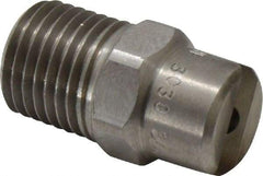 Bete Fog Nozzle - 1/4" Pipe, 30° Spray Angle, Grade 303 Stainless Steel, Standard Fan Nozzle - Male Connection, 4.74 Gal per min at 100 psi, 0.141" Orifice Diam - Makers Industrial Supply