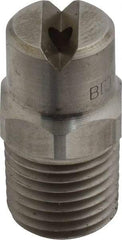 Bete Fog Nozzle - 1/4" Pipe, 65° Spray Angle, Grade 303 Stainless Steel, Standard Fan Nozzle - Male Connection, 4.74 Gal per min at 100 psi, 0.141" Orifice Diam - Makers Industrial Supply