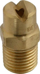 Bete Fog Nozzle - 1/4" Pipe, 65° Spray Angle, Brass, Standard Fan Nozzle - Male Connection, 6.32 Gal per min at 100 psi, 5/32" Orifice Diam - Makers Industrial Supply