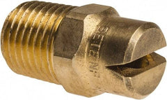 Bete Fog Nozzle - 1/4" Pipe, 120° Spray Angle, Brass, Standard Fan Nozzle - Male Connection, 6.32 Gal per min at 100 psi, 5/32" Orifice Diam - Makers Industrial Supply