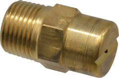 Bete Fog Nozzle - 3/8" Pipe, 30° Spray Angle, Brass, Standard Fan Nozzle - Male Connection, 1.58 Gal per min at 100 psi, 0.08" Orifice Diam - Makers Industrial Supply