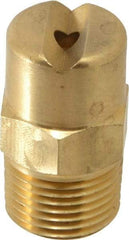 Bete Fog Nozzle - 3/8" Pipe, 30° Spray Angle, Brass, Standard Fan Nozzle - Male Connection, 6.32 Gal per min at 100 psi, 5/32" Orifice Diam - Makers Industrial Supply