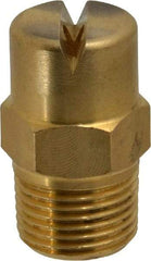 Bete Fog Nozzle - 3/8" Pipe, 90° Spray Angle, Brass, Standard Fan Nozzle - Male Connection, 6.32 Gal per min at 100 psi, 5/32" Orifice Diam - Makers Industrial Supply