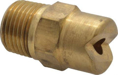 Bete Fog Nozzle - 3/8" Pipe, 30° Spray Angle, Brass, Standard Fan Nozzle - Male Connection, 11.1 Gal per min at 100 psi, 0.203" Orifice Diam - Makers Industrial Supply