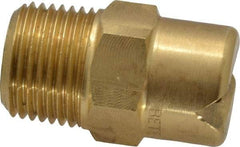 Bete Fog Nozzle - 3/8" Pipe, 65° Spray Angle, Brass, Standard Fan Nozzle - Male Connection, 11.1 Gal per min at 100 psi, 0.203" Orifice Diam - Makers Industrial Supply